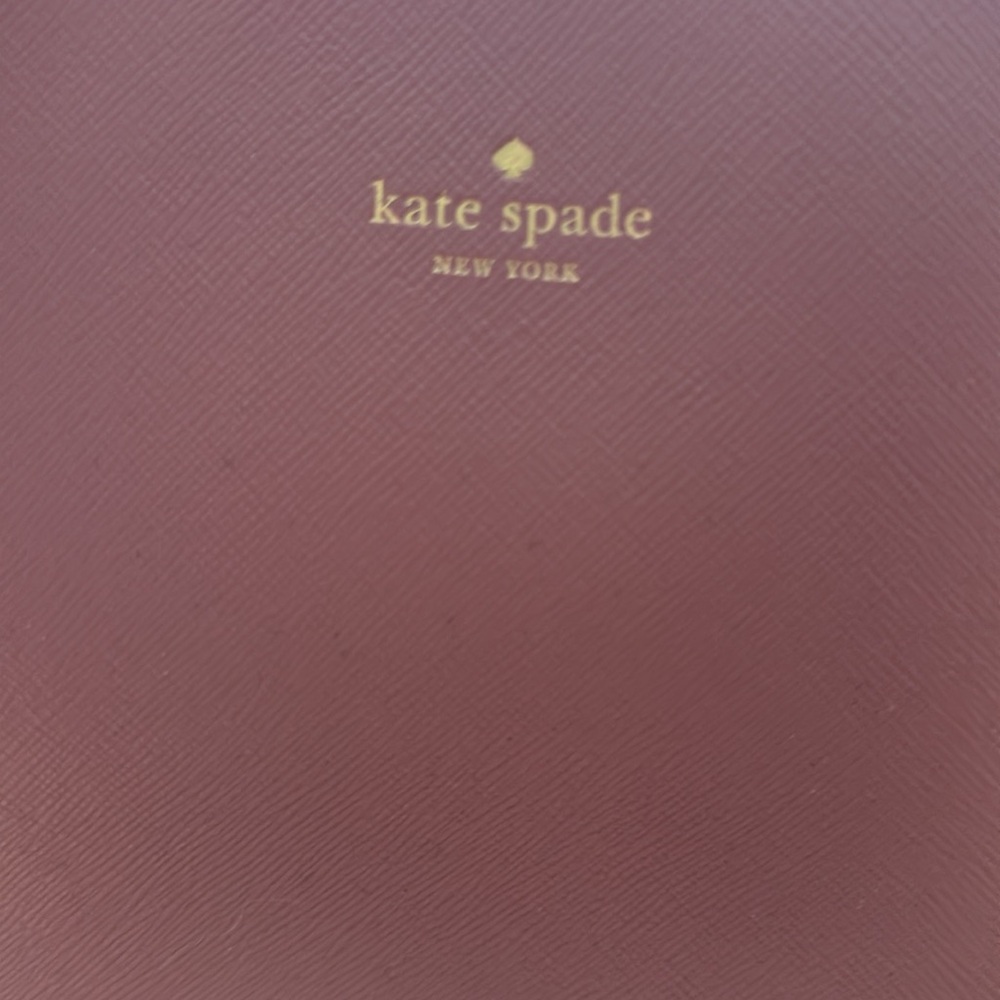 kate spade mauve tote with rose glitter base - Picture 2 of 10